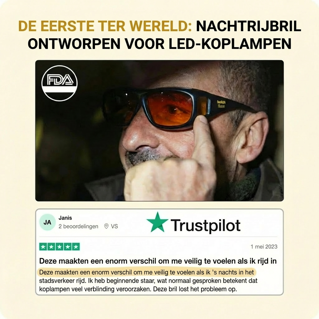 Rijd in het donker zonder verblind te worden